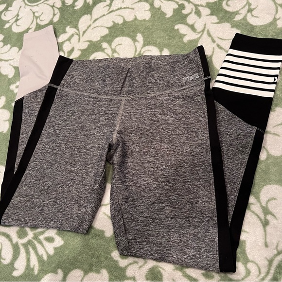 Victoria’s Secret PINK ultimate leggings gray black size small - Picture 1 of 12